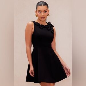 Fashion Nova Black Sleeveless A-Line Mini Dress